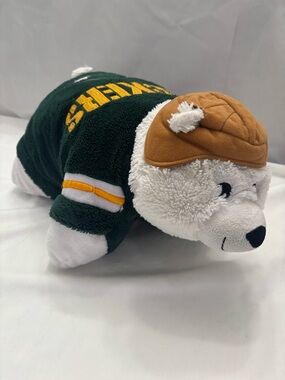 Pillow Pets Green Bay Packers Mascot Plush NFL 2009 EUC